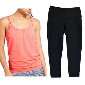 🔥Bundle🔥 ATHLETA 2-piece lot Invigorate Workout Tank & capri Women’s size XXS